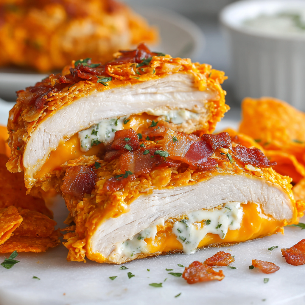 Creamy Turkey Bacon-Stuffed Doritos Chicken Recipe