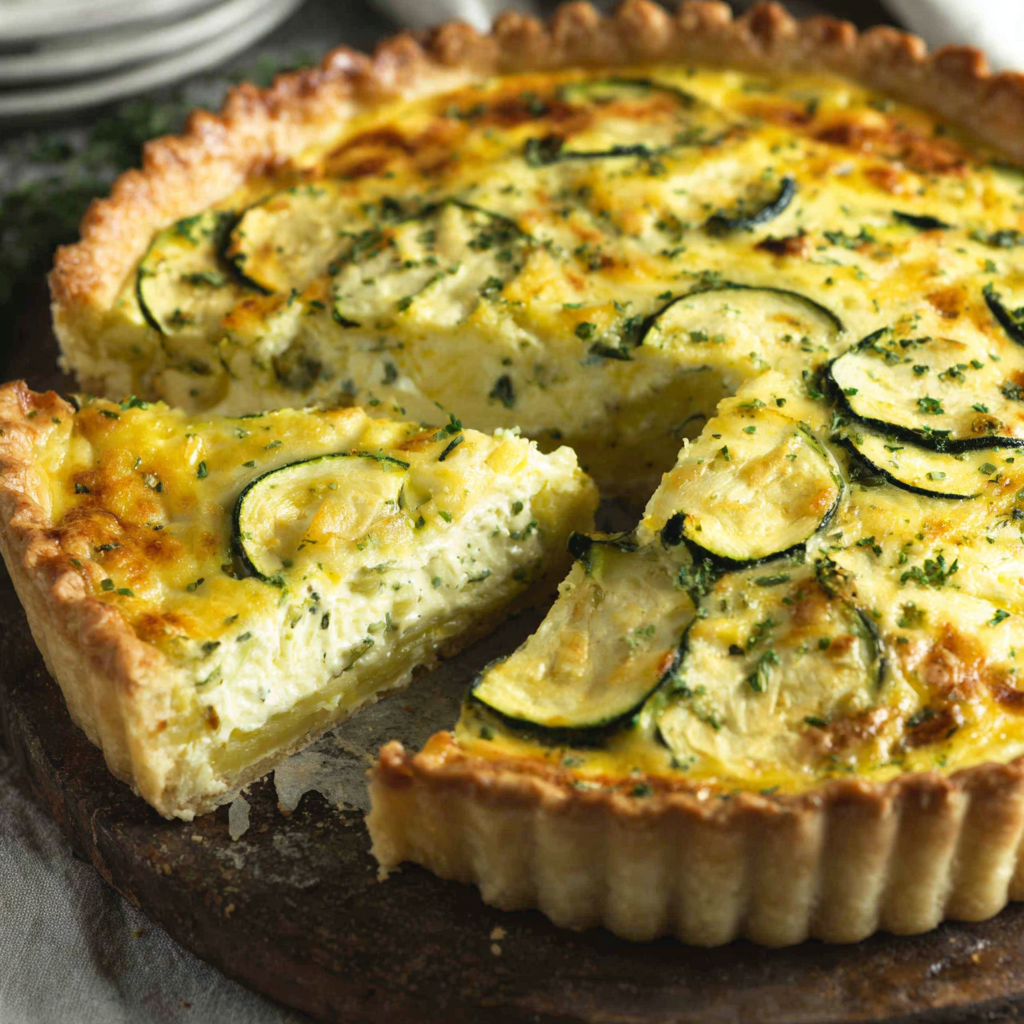 Cheesy Zucchini Quiche for a Comforting Meal