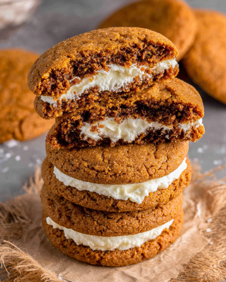 Cozy Gingerbread Cheesecake Cookies for Winter Bliss