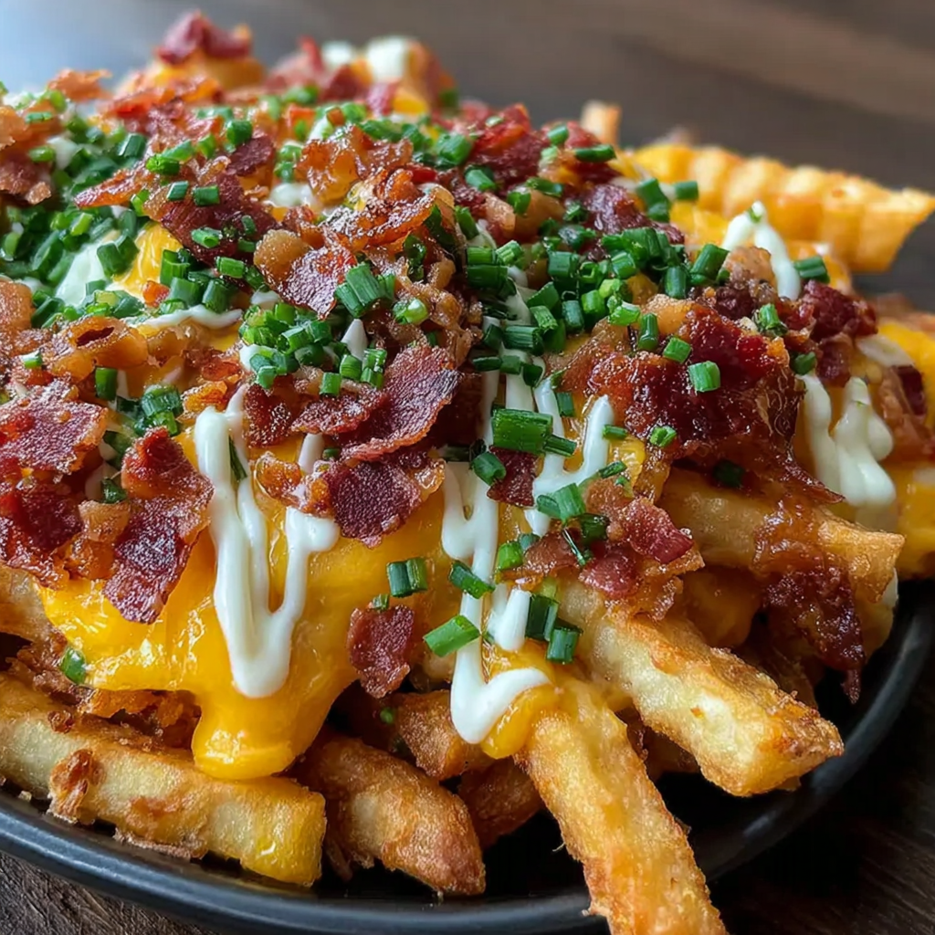 Decadent Loaded Bacon Cheese Fries Recipe