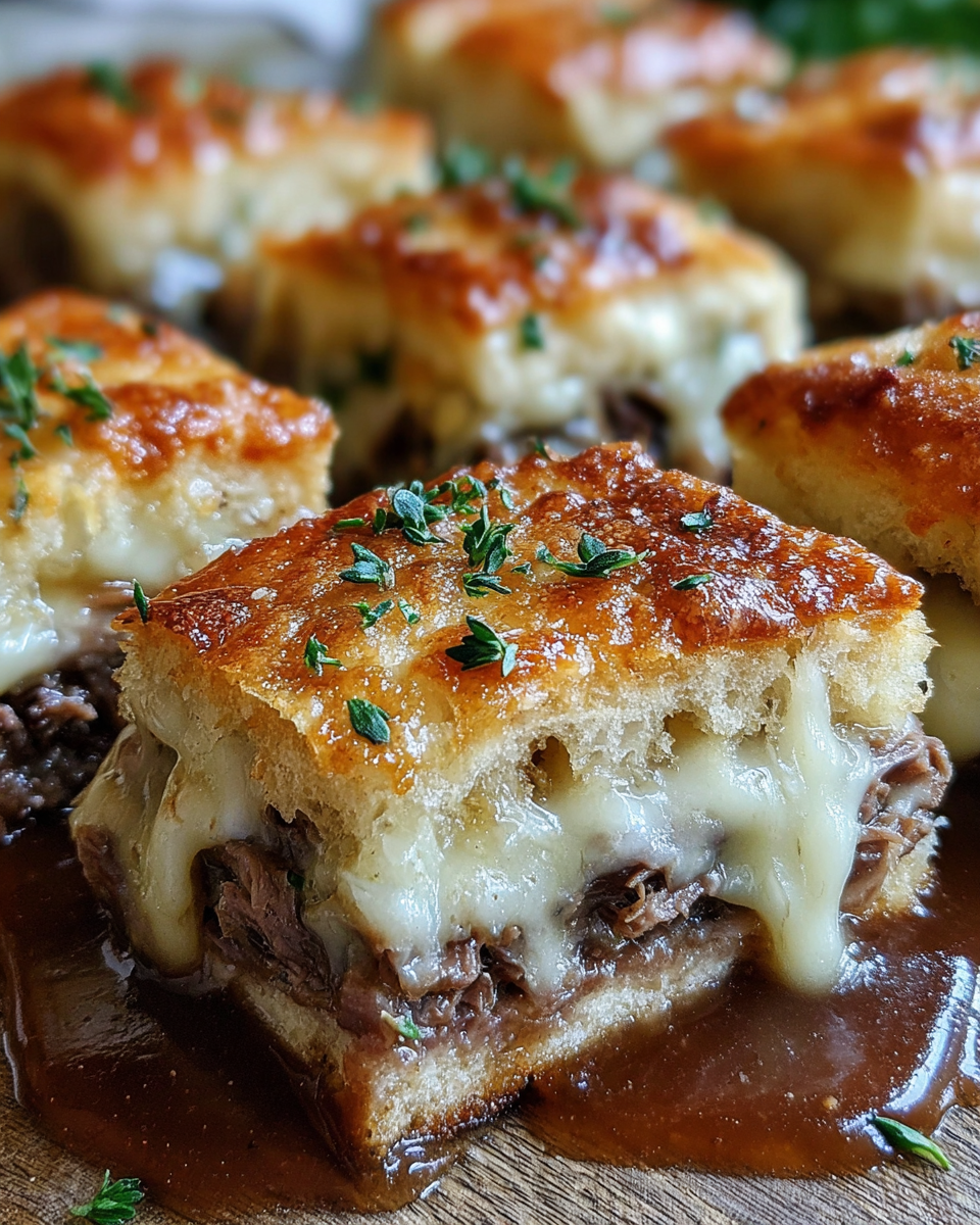 Delicious French Dip Squares Recipe – Easy Party Appetizer