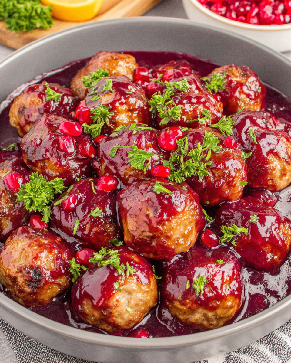 Delightful Quick Cranberry Meatballs for Christmas