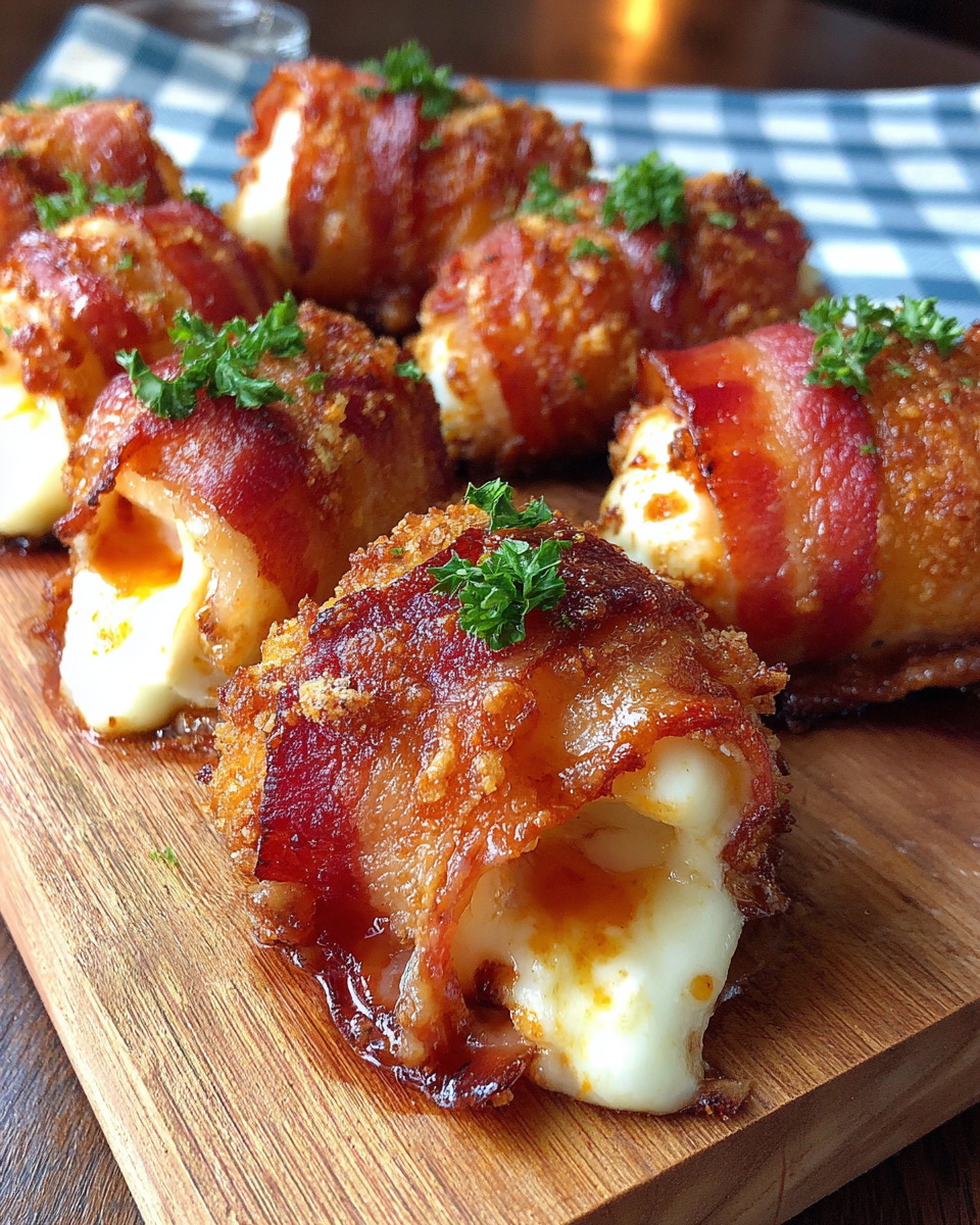 Irresistible Crispy Bacon Mozzarella Poppers – Easy & Delicious Appetizer