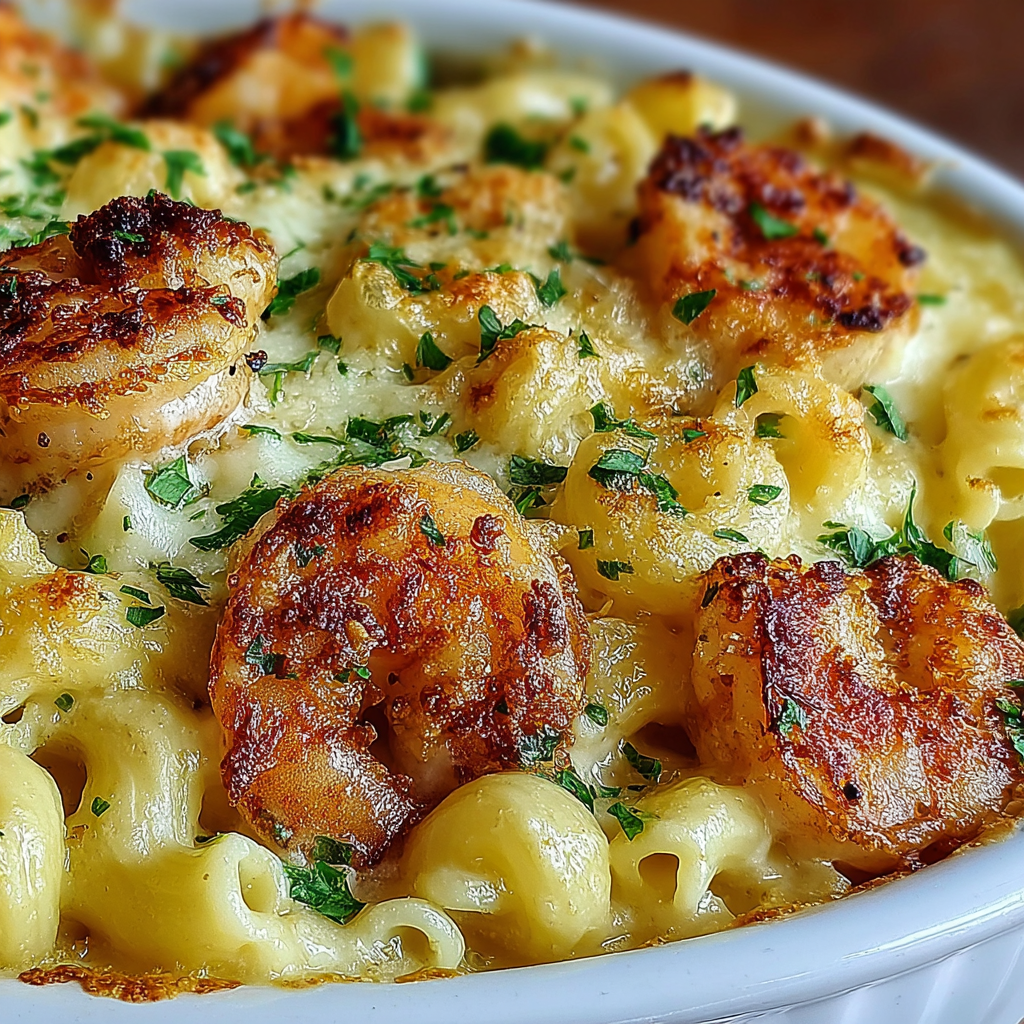 Delicious Shrimp Scampi Pasta Bake Recipe