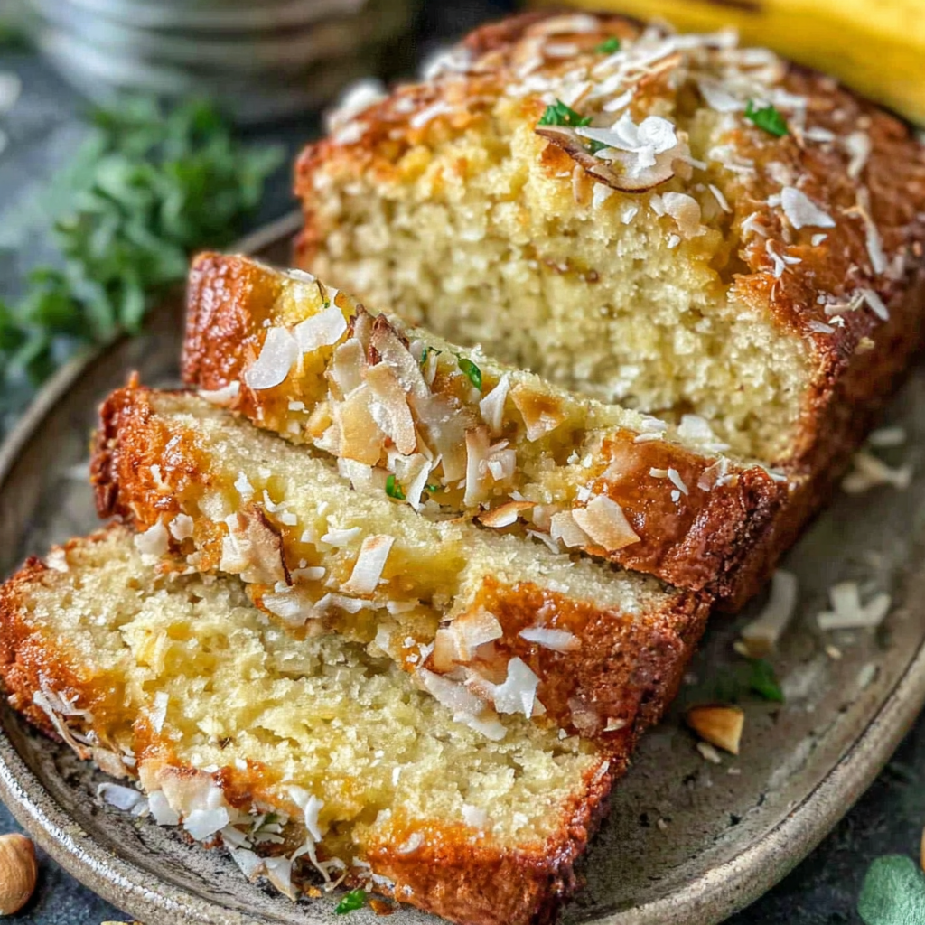 Indulge in Coconut-Infused Banana Bread Bliss