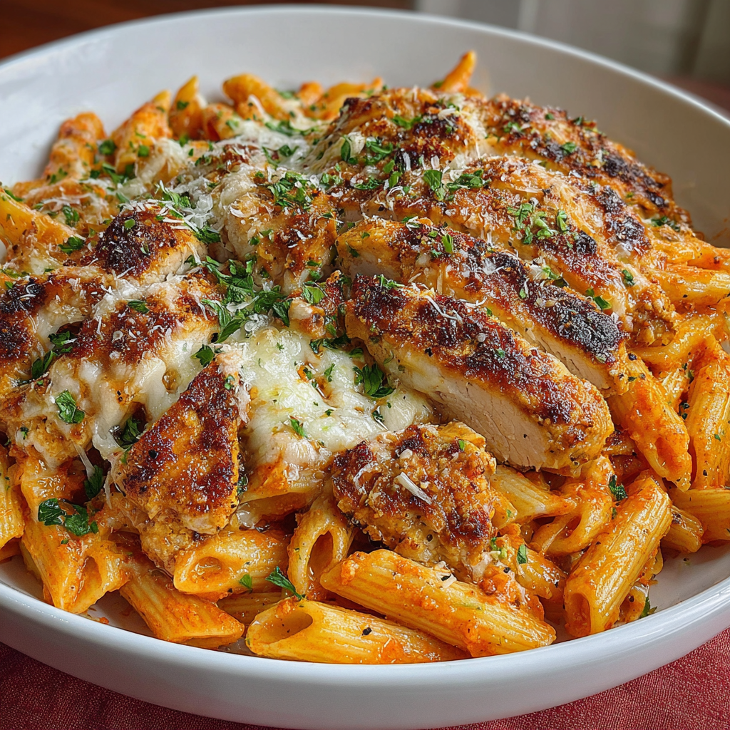 Savory Chicken Parmesan Pasta for Family Meals