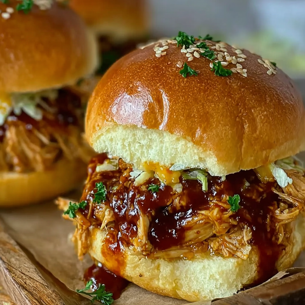 Savory Slow Cooker Pulled Chicken Sandwiches for All